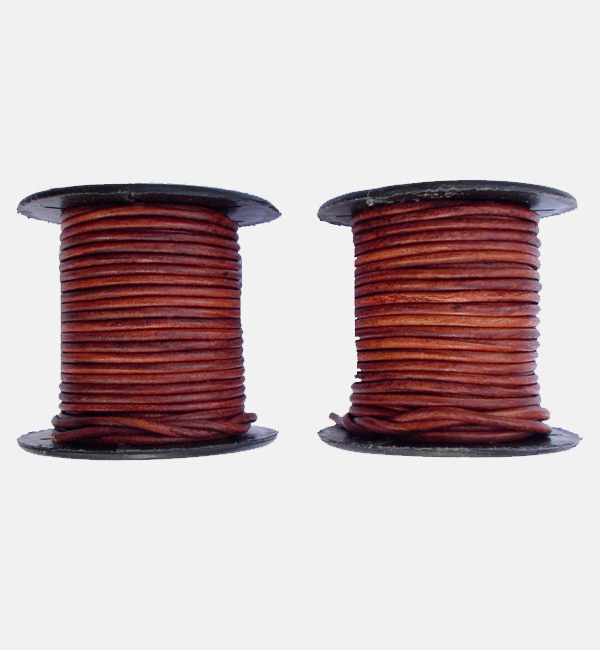 Handmade Leather Cords for Crafts and Jewelry